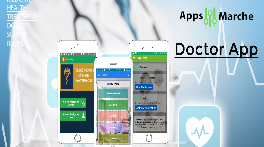 take care of patients by doctor mobile app, mobile app for doctor, mobile app for hospital